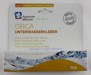 Orca Unterwasserkleber 75g Aquarium Münster 12,65€/100g